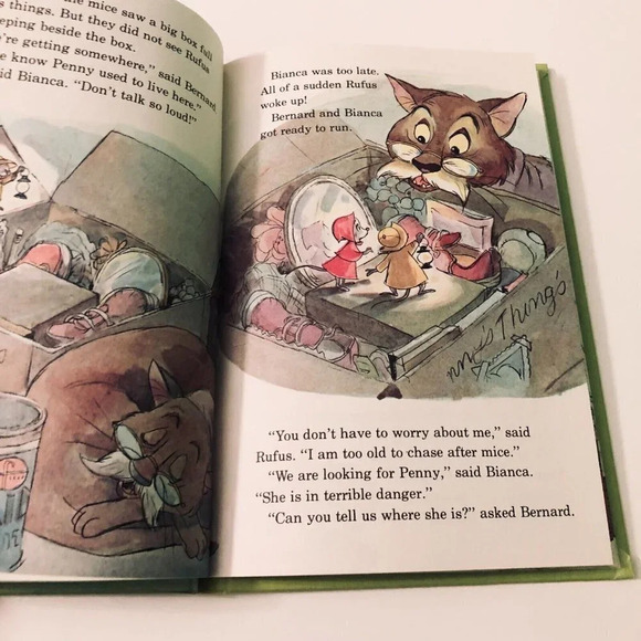 Vtg 1977 The Rescuers  Disneys Wonderful World of Reading - Picture 11 of 16